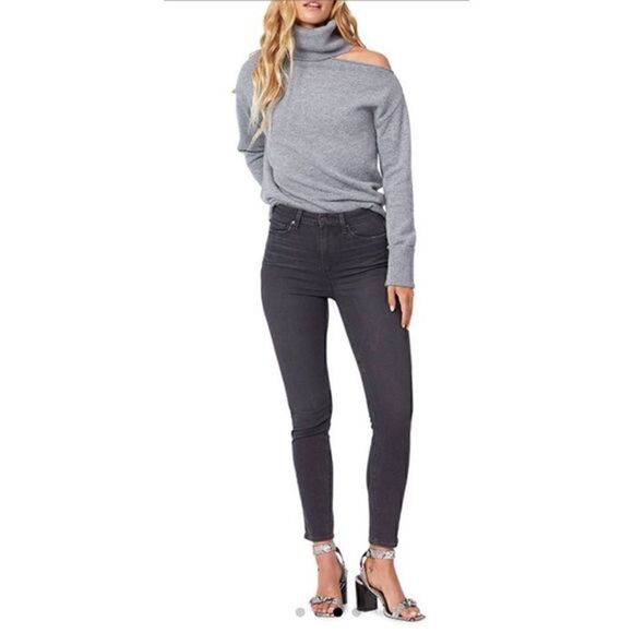 PAIGE Margot Ankle Black Denim Jeans - Picture 10 of 10